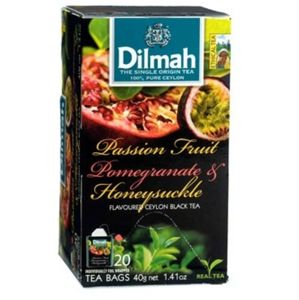 Dilmah čaj černý Maracuja Granátové jablko Zimolez 20 x 1,5 g
