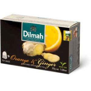 Dilmah čaj černý Pomeranč Zázvor 20 x 1,5 g