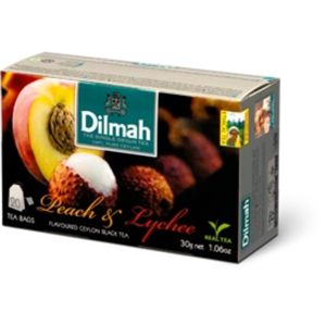 Dilmah čaj černý Broskev Lychee 20 x 1,5 g
