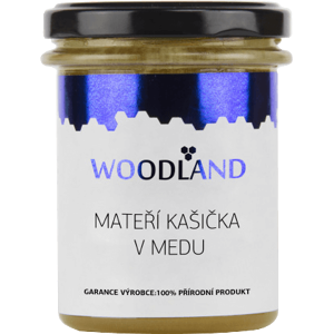 Woodland mateří kašička v medu 250 g - expirace